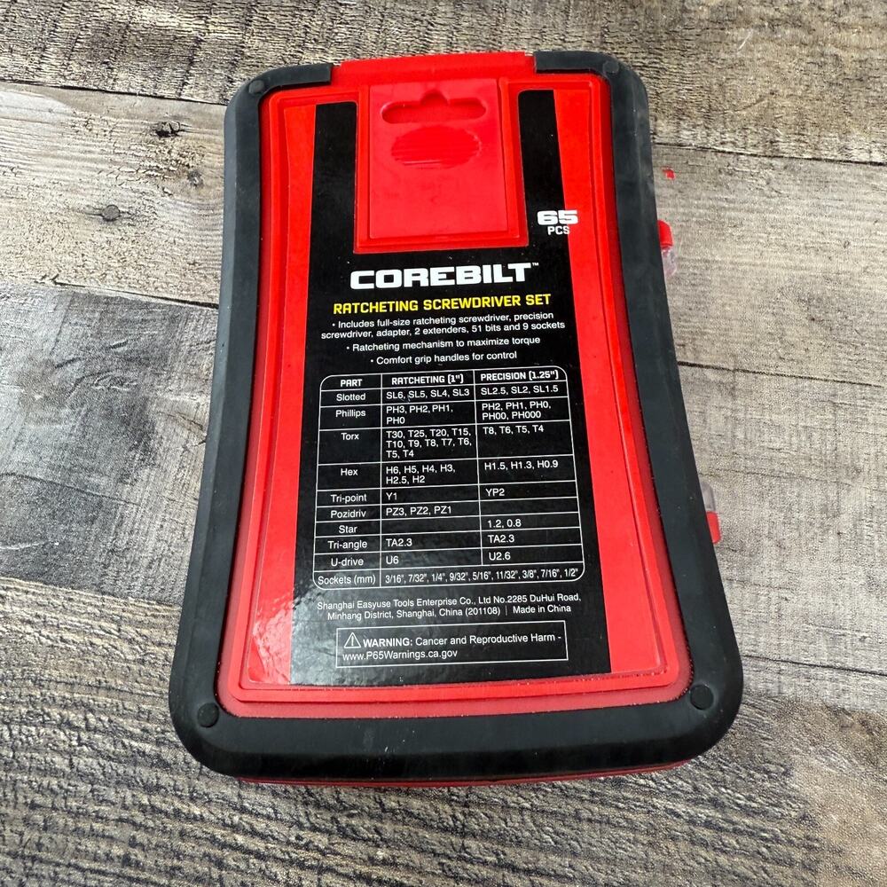Corebilt Ratcheting Screwdriver Set Missing Pieces - Picture 6 of 12